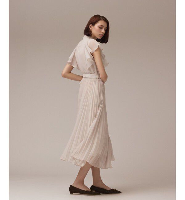 GRACE CONTINENTAL「ボウタイプリーツドレス」|ワンピース|