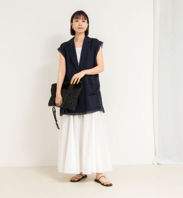 NOLLEY'S「【追加】【WEB＆一部店舗限定色あり】ウォッシャブルヴィンテージタフタマチ入りマキシスカート」|スカート|