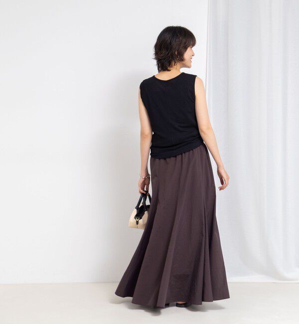 NOLLEY'S「【追加】【WEB＆一部店舗限定色あり】ウォッシャブルヴィンテージタフタマチ入りマキシスカート」|スカート|