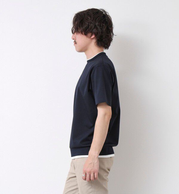 NOLLEY'S goodman「《接触冷感》スーピマコットン ダブルカラーTee 25SS」|Tシャツ・カットソー|