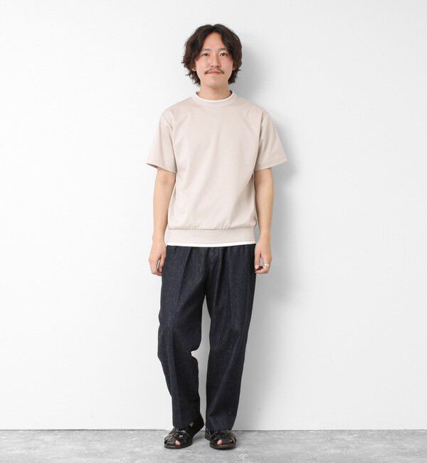 NOLLEY'S goodman「《接触冷感》スーピマコットン ダブルカラーTee 25SS」|Tシャツ・カットソー|