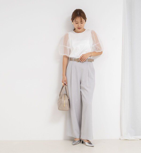 NOLLEY'S「バルーンスリーブプルオーバーカットソー」|Tシャツ・カットソー|