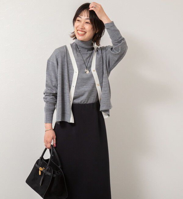 NOLLEY'S「《手洗い可能》《アンサンブル対応》18G天竺ハイネックプルオーバーニット」|ニット・セーター|