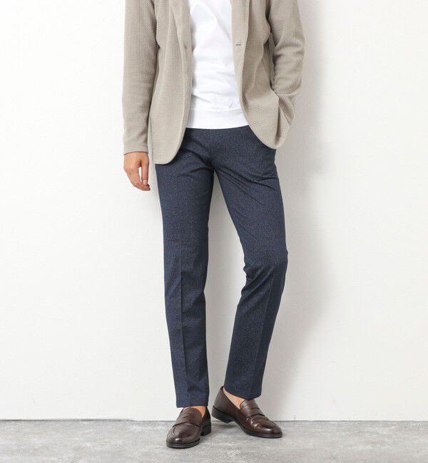 NOLLEY'S goodman「《ビジカジ対応》ハイゲージ 撚り杢 ツイルスリムフィット 25AW」|チノ|