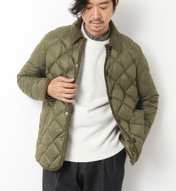 NOLLEY'S goodman「【TAION/タイオン】別注ソフトシェル キルティングジャケット 25AW」|ダウン|オリーブ