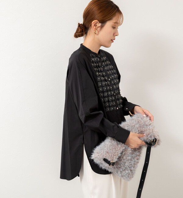 NOLLEY'S「【SOI-MeME/ソワメム】パールラメレースブラウス」|シャツ・ブラウス|