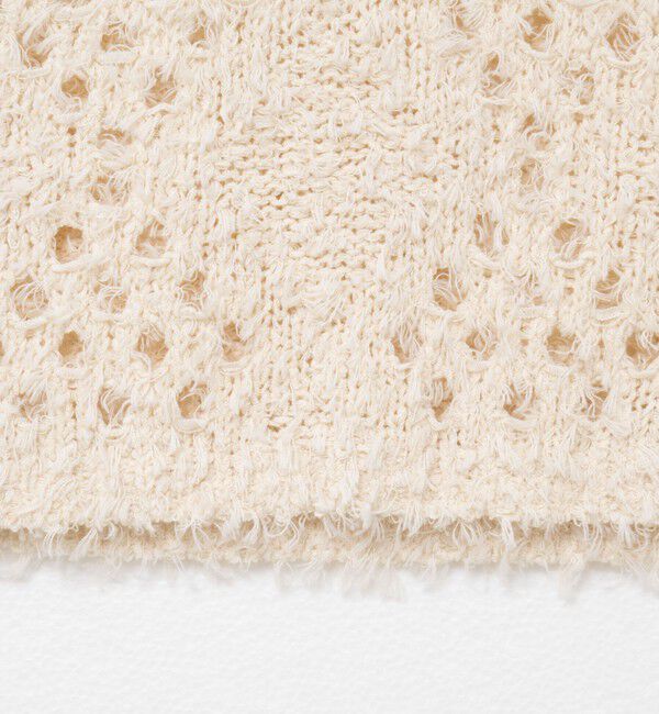 NOLLEY'S「《手洗い可能》カットフェザーヤーン透かし柄2WAYビスチェ」|ベスト・ジレ|