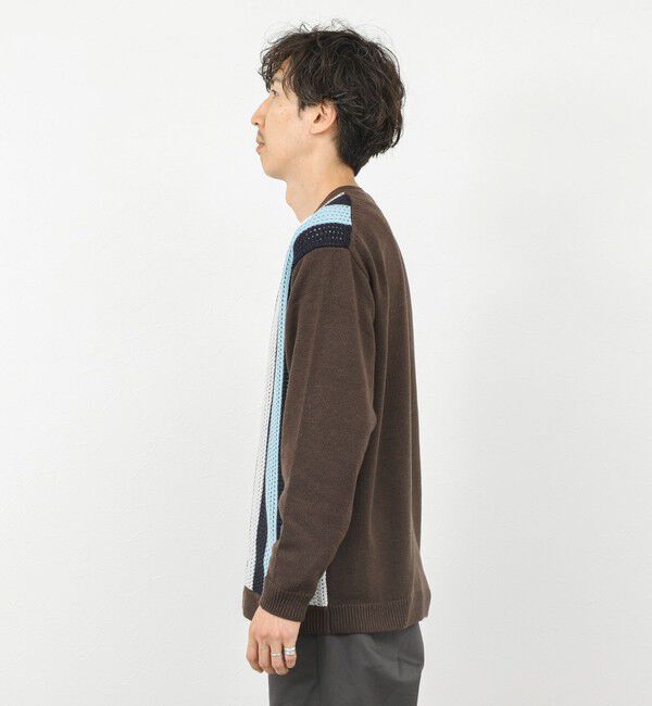 NOLLEY'S goodman「ウォッシャブル 抗菌加工 フロントストライプ 7Gカーディガン 25AW」|ニット・セーター|