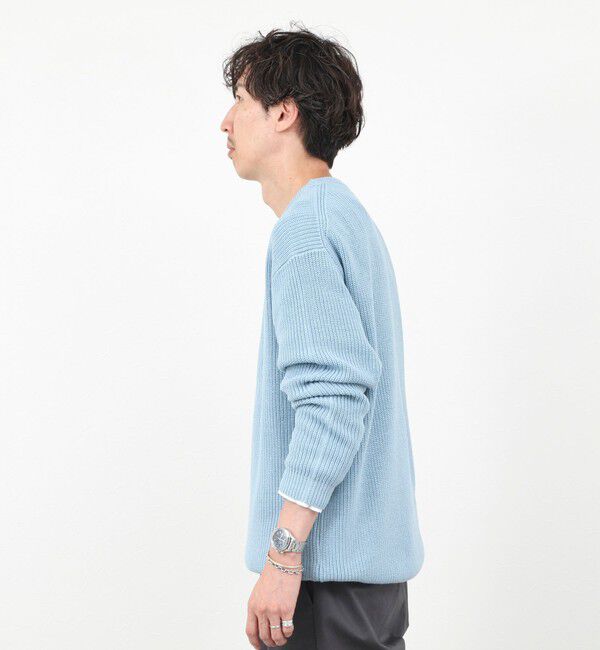 NOLLEY'S goodman「《2点セット》ウォッシャブル/抗菌加工 片畦7Gプルオーバー(ロンT付) 25AW」|ニット・セーター|