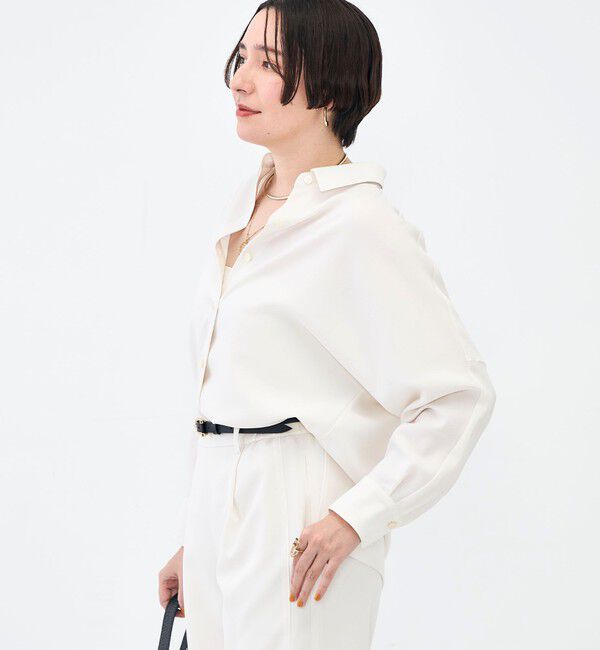 NOLLEY'S sophi「NEW morisachi《セットアップ対応》ウォッシャブルストレッチツイルドルマンシャツ」|シャツ・ブラウス|