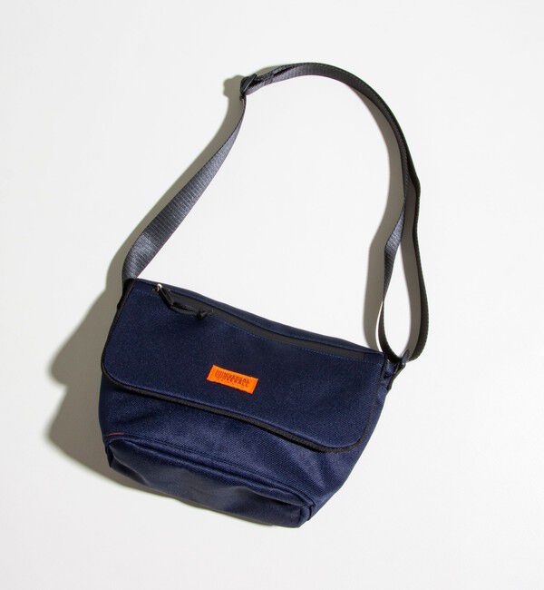 GLOSTER「【UNIVERSAL OVERALL/ユニバーサルオーバーオール】フラップショルダーバッグ」|ショルダー・メッセンジャー|ネイビー