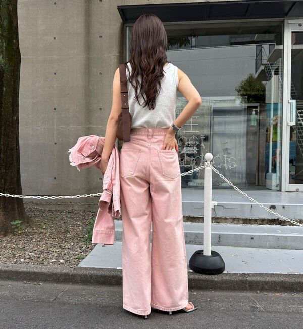 fredy emue「カラーストレートデニムパンツ」|デニム|