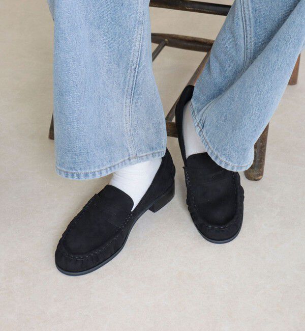 fredy emue「ポリスエードギャザーローファー」|その他|