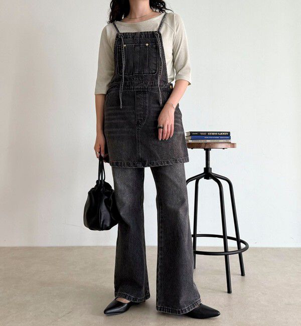 fredy emue「デニムサロペットチュニック」|オールインワン|
