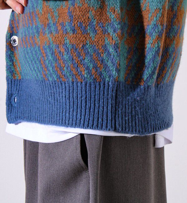 GLOSTER「【実績品番/UNISEX/別注柄あり】【BHPC】モヘヤタッチニットカーディガン」|カーディガン|