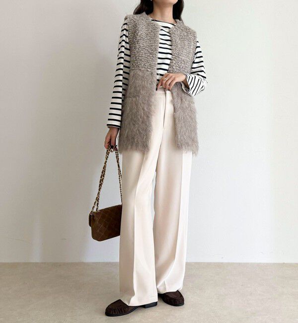 fredy emue「コンパクトボーダーロンTシャツ」|Tシャツ・カットソー|