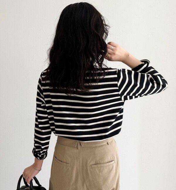 fredy emue「コンパクトボーダーロンTシャツ」|Tシャツ・カットソー|