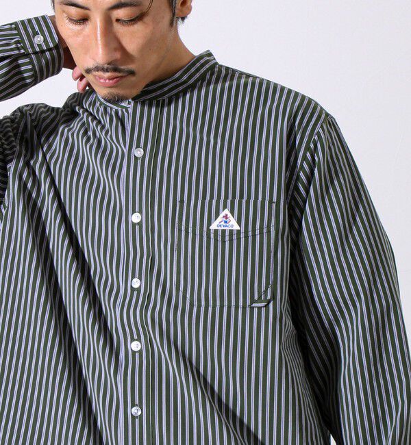 GLOSTER「【GEVACO/ゲバコ】起毛バンドカラーシャツ」|シャツ・ブラウス|