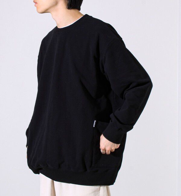 GLOSTER「【ディテールで差がつく】バックステッチサイドポケットスウェット」|スウェット・ジャージ|