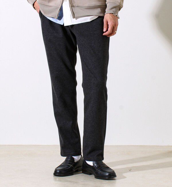 GLOSTER「【Deep Shape】微起毛ストレッチ イージーパンツ」|チノ|