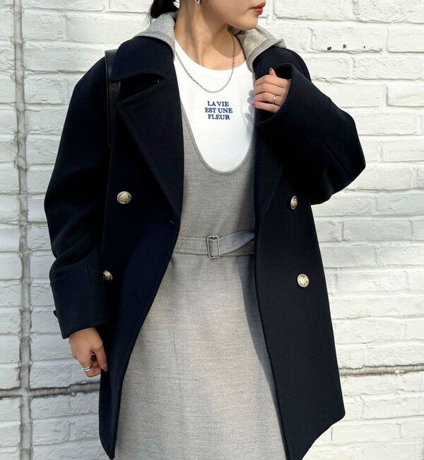 fredy emue「ワンポイント刺繍ロゴロンTシャツ」|Tシャツ・カットソー|