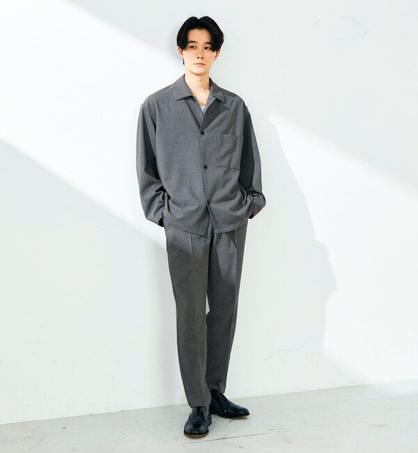 GLOSTER「【セットアップ対応】リネンタッチドビーイージーパンツ」|チノ|