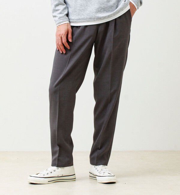 GLOSTER「【セットアップ対応】リネンタッチドビーイージーパンツ」|チノ|