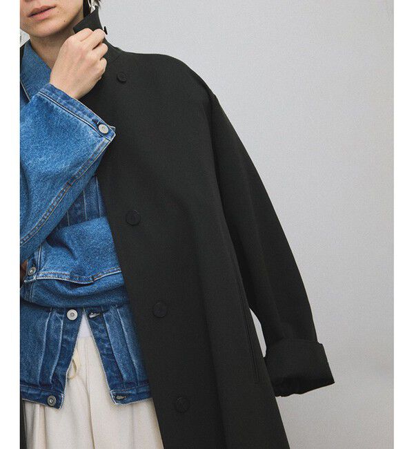 SALON adam et rope'「VISTO WOOL GABA スタンドカラーコート」|ステンカラーコート|