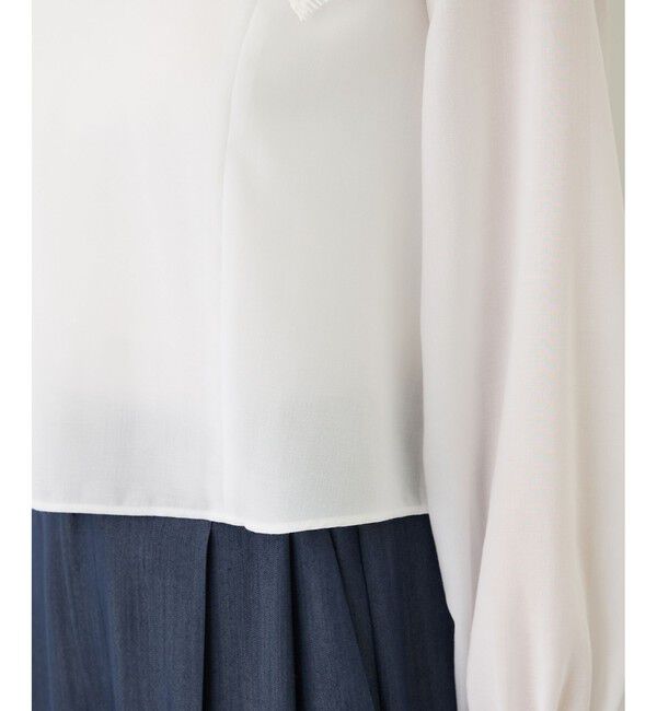 ROPE「レースカラープルオーバーブラウス」|シャツ・ブラウス|