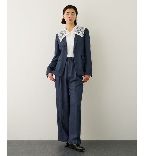 ROPE「レースカラープルオーバーブラウス」|シャツ・ブラウス|