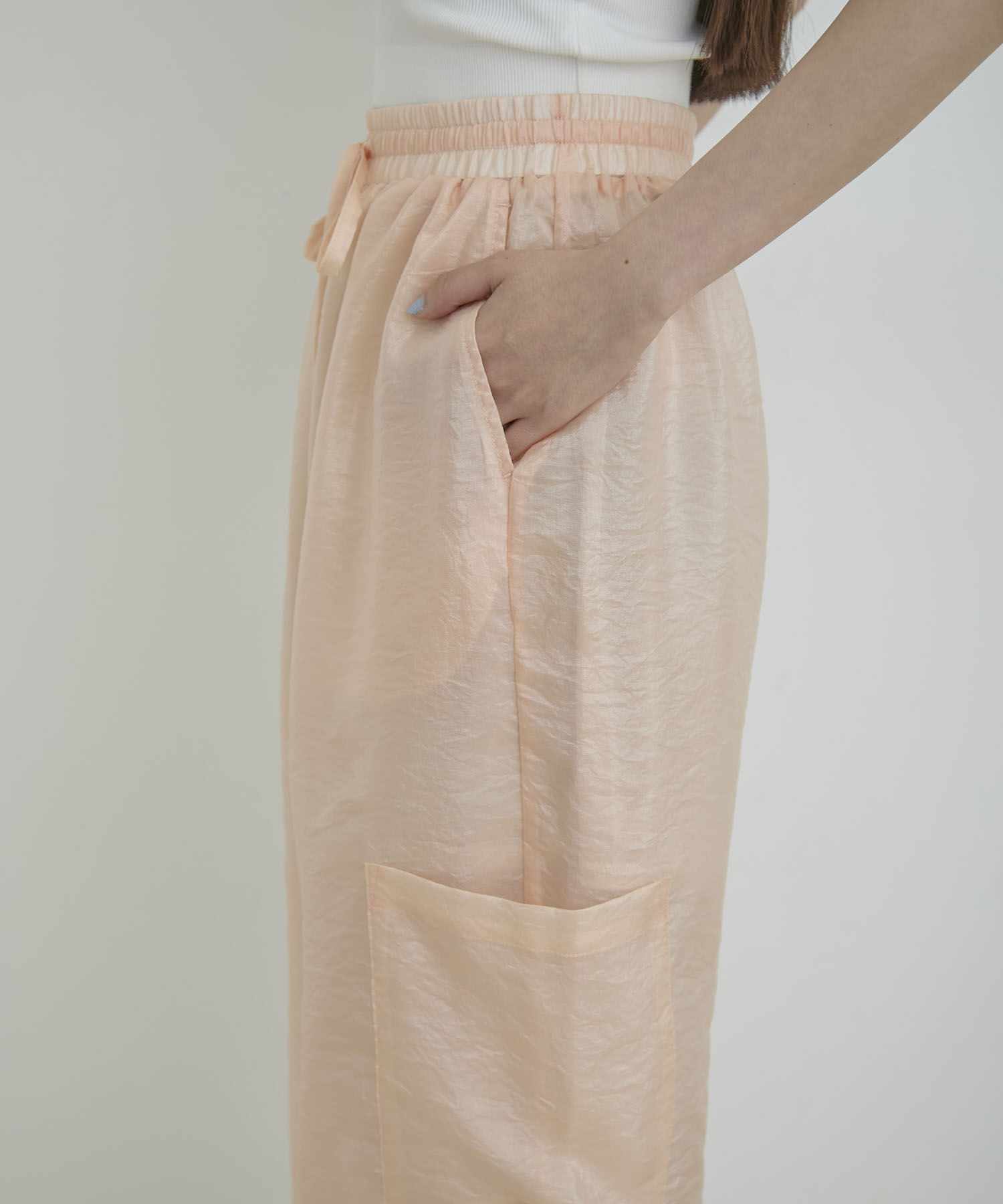 VIS「【洗える】シアーカーゴパンツ」|カーゴ|