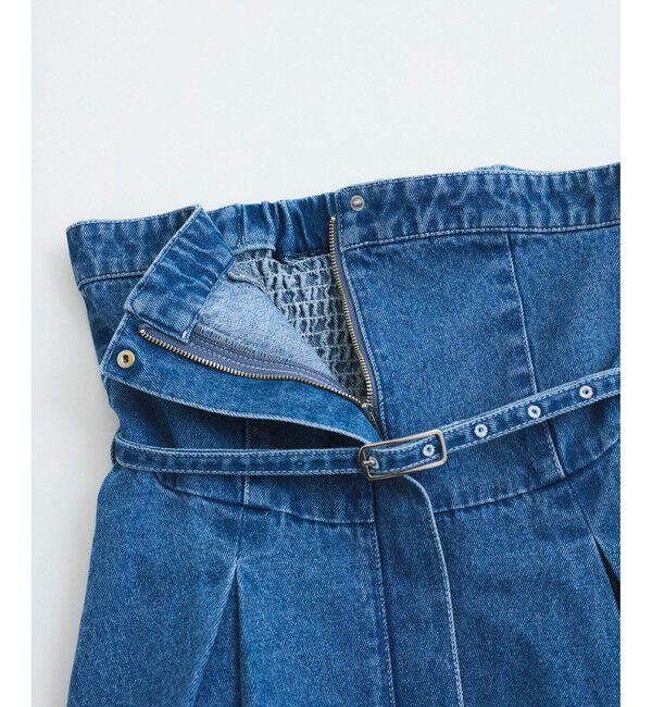 VIS「【洗える】デニムフレアベアトップ」|キャミソール|