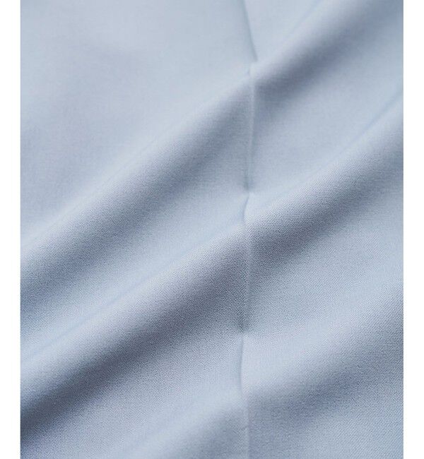 VIS「【新色追加】【防シワ/接触冷感】ベルトディテールタックワイドスラックスパンツ」|スラックス|