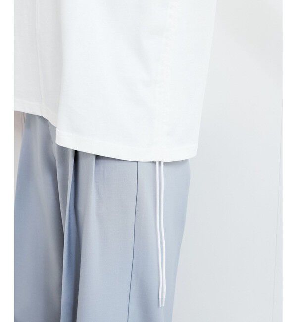 VIS「【WEB限定】サイドドロストシャーリングカットソー」|Tシャツ・カットソー|