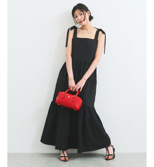 VIS「【WEB限定】ロングストラップサマードレス」|ワンピース|