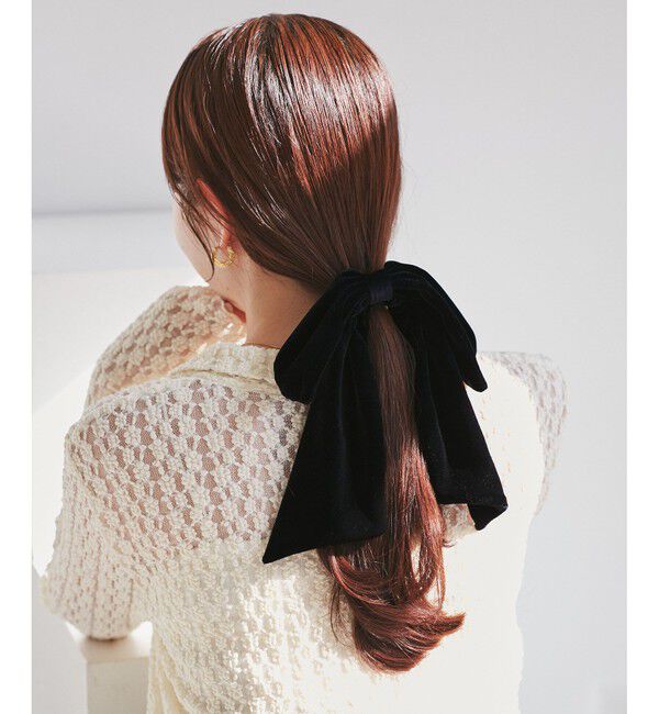 VIS「ビックベロアリボンヘアカフ」|ヘアバンド|