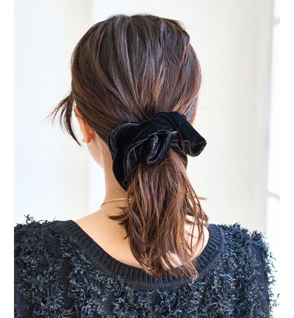 VIS「スクエアベロアシュシュ」|ヘアゴム・シュシュ|