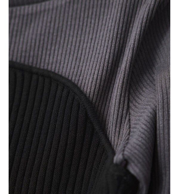 VIS「ペプラムニットドッキングプルオーバー」|ニット・セーター|