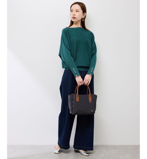 Rope&rsquo;Picnic「マシュマロ袖パールドルマンニット/イージーケア・リンクコーデ」|ニット・セーター|