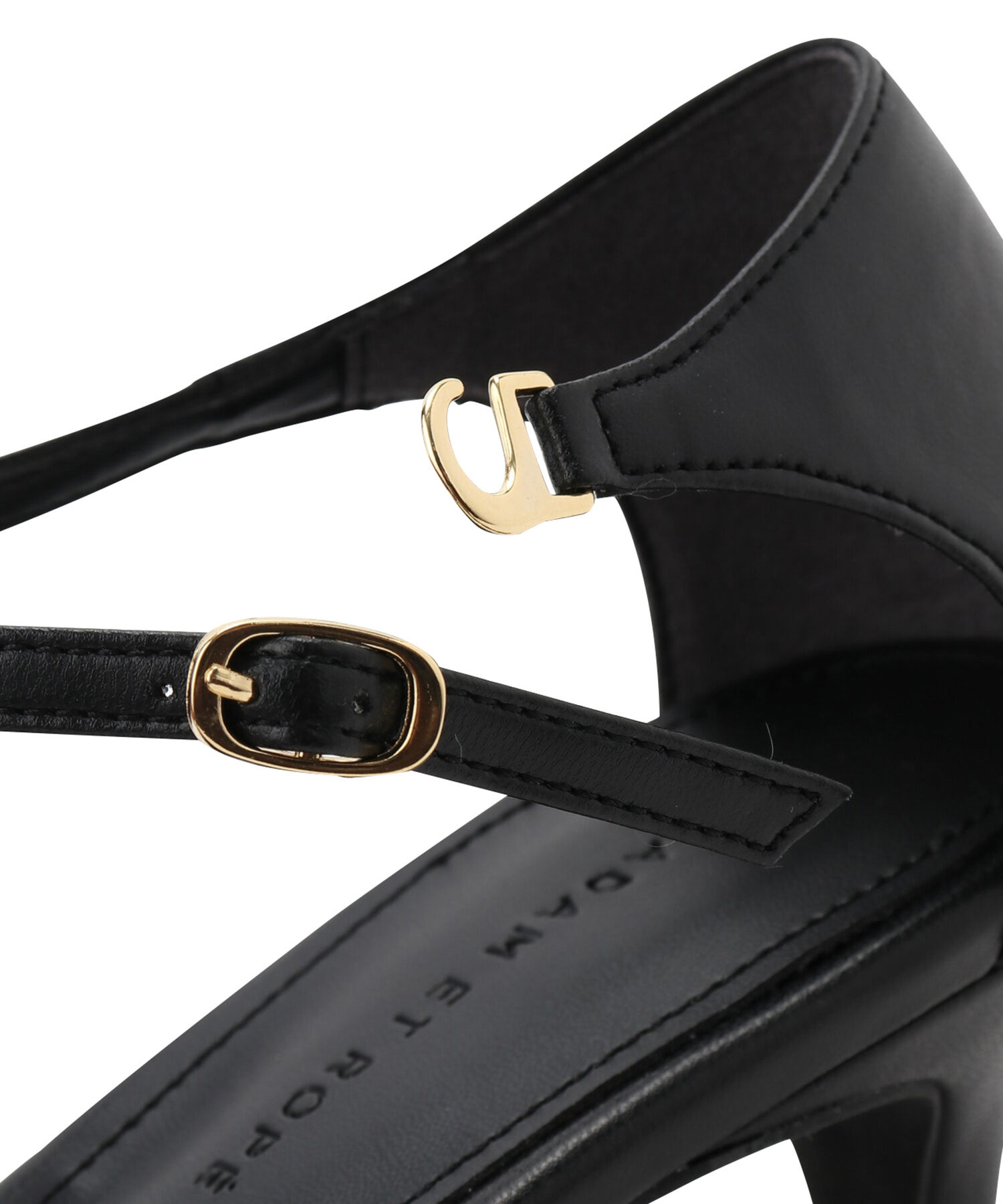 ADAM ET ROPE'「【サステナブル】ナロークロスストラップサンダル」|サンダル|