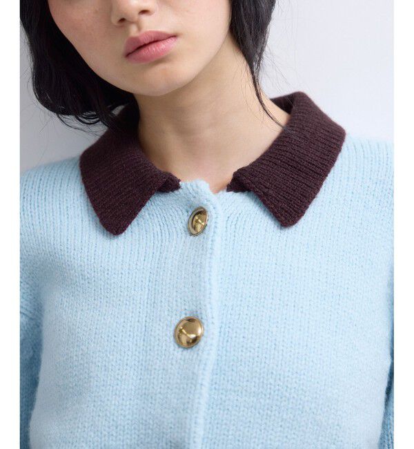 ADAM ET ROPE'「【WEB限定】ポロニットカーディガン」|カーディガン|