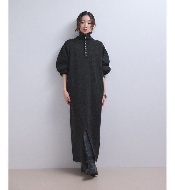 ADAM ET ROPE'「【WEB限定】2WAYニットポロワンピース」|ワンピース|