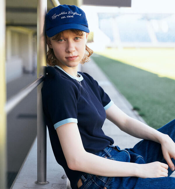  「Gymphlex | コットンチノ ロゴキャップ UNISEX」|キャップ・キャスケット|NAVY