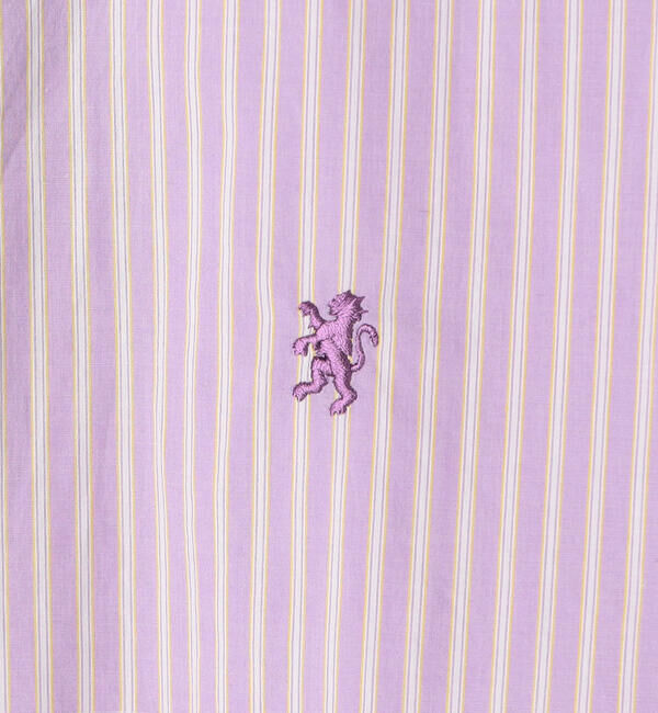 GYMPHLEX「Gymphlex | タイプライター ショートボタンダウンシャツ STRIPE WOMEN」|シャツ・ブラウス|