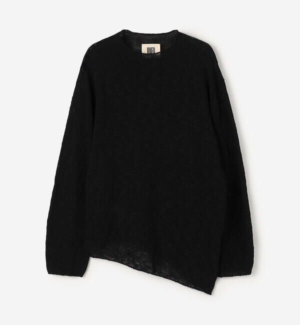 UNFIL「UNFIL | コットンシルク スラブヤーン ボトルネックプルオーバー WOMEN」|ニット・セーター|