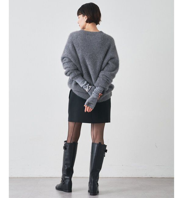  「ファーVプルオーバー」|ニット・セーター|