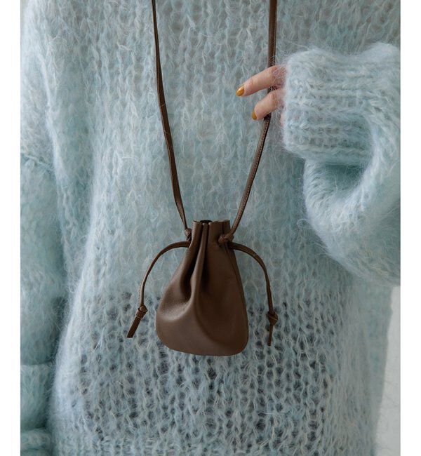  「【Christian AKS】Lamb leather ポーチ」|トートバッグ|