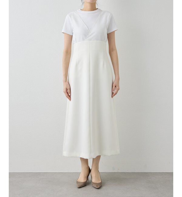  「ダブルサテンワンピース」|ワンピース|