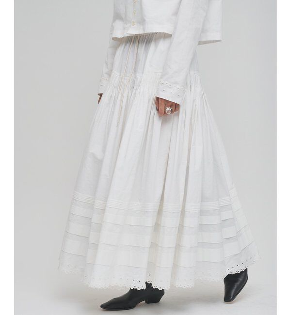 GEMINI「【GEMINI】スカラップ刺繍スカート」|スカート|オフホワイト