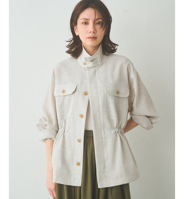 Drawing Numbers「【Drawing Numbers】メッシュミリタリージャケット」|その他|アイボリー